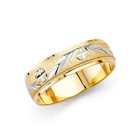 Fancy Wedding Bands - 14K Gold - BF4