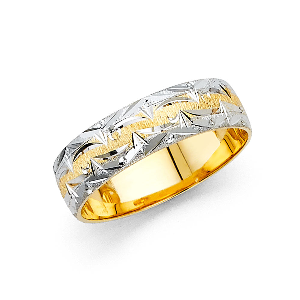 Fancy Wedding Bands - 14K Gold - BF5