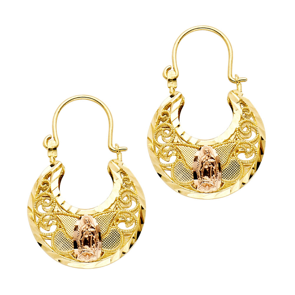 Hoop Earrings  - 14K Gold - ER999