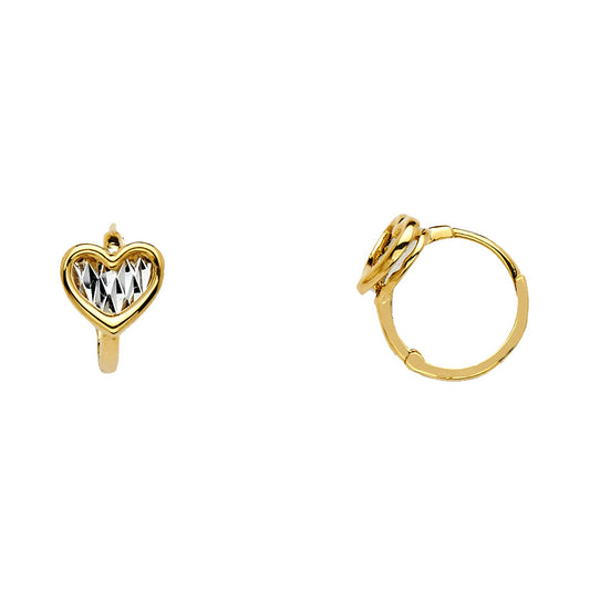 CZ Huggies Earrings - 14K Gold - ER1122