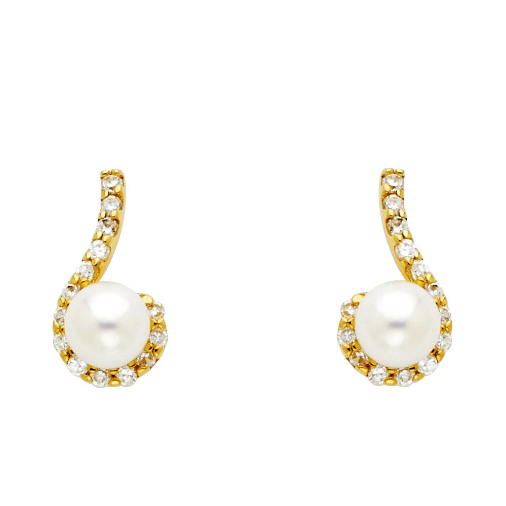 Assorted Earrings with Push Back - 14K Gold - ER1175