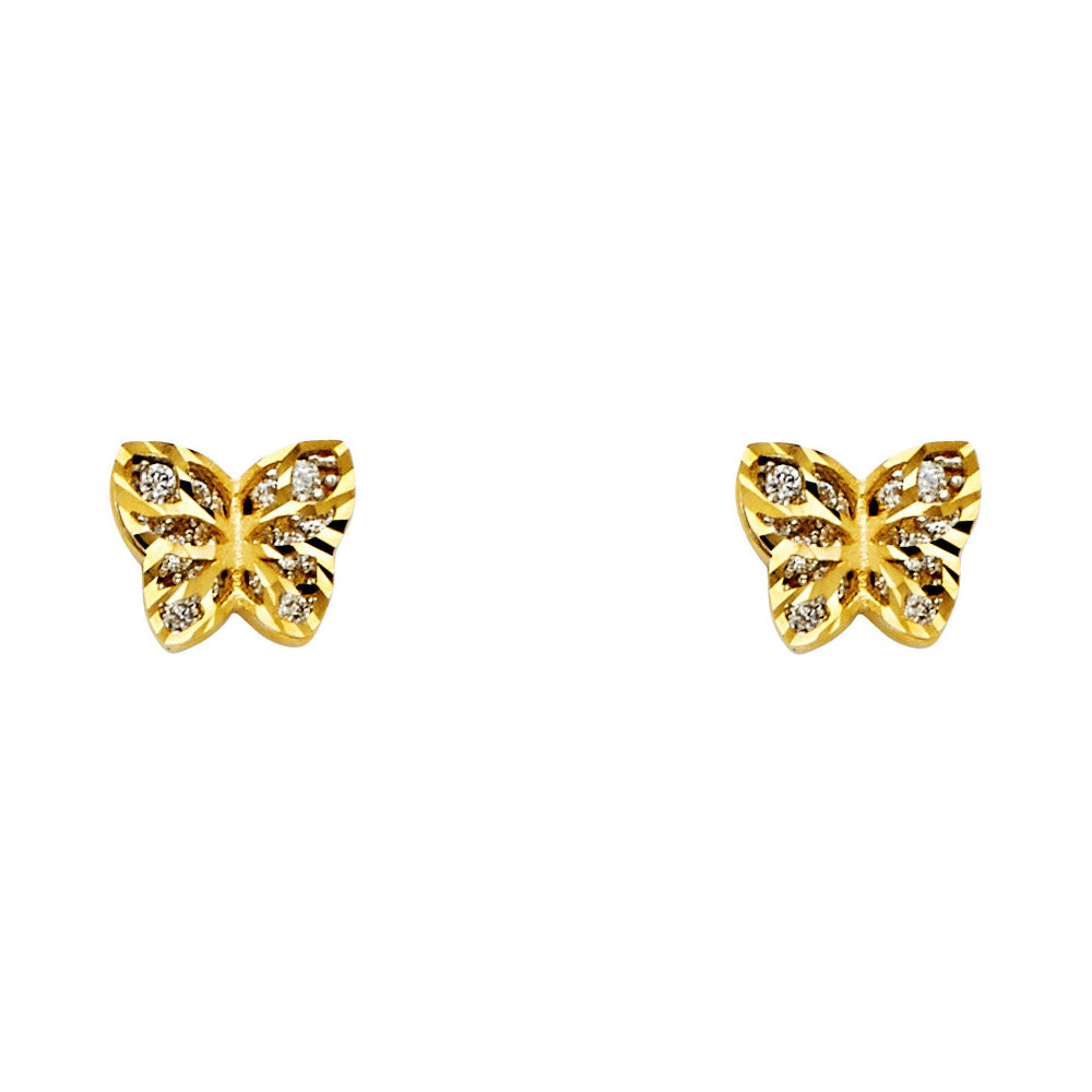 Assorted Earrings with Push Back - 14K Gold - ER1177