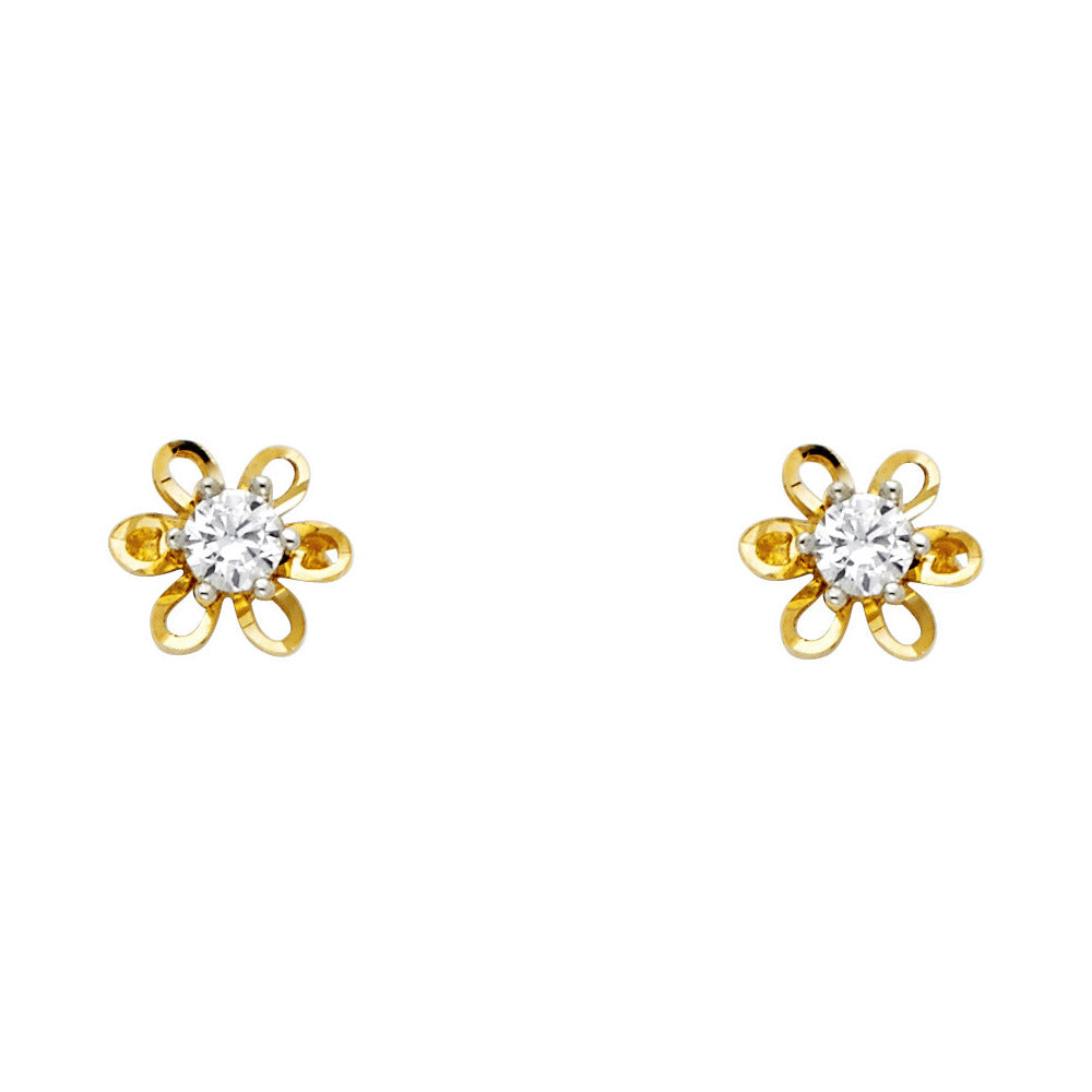 Assorted Earrings with Push Back - 14K Gold - ER1179