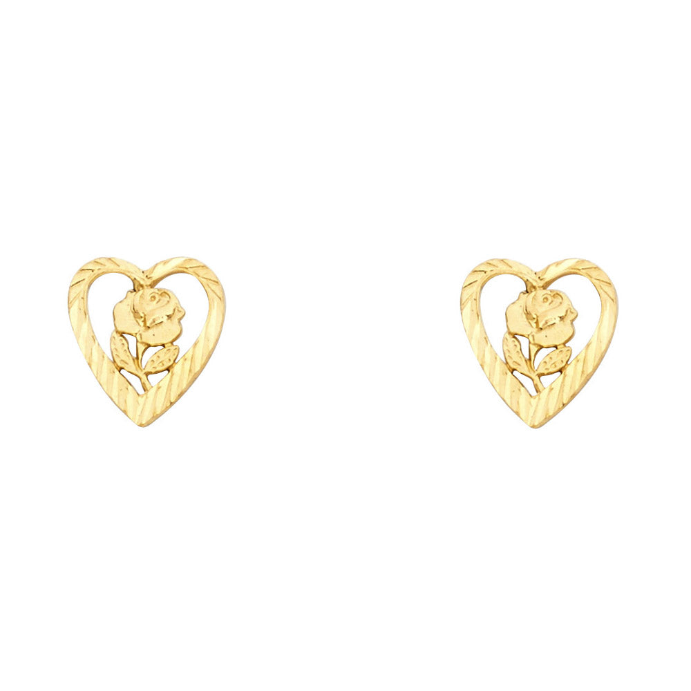 Assorted Earrings with Push Back - 14K Gold - ER1686