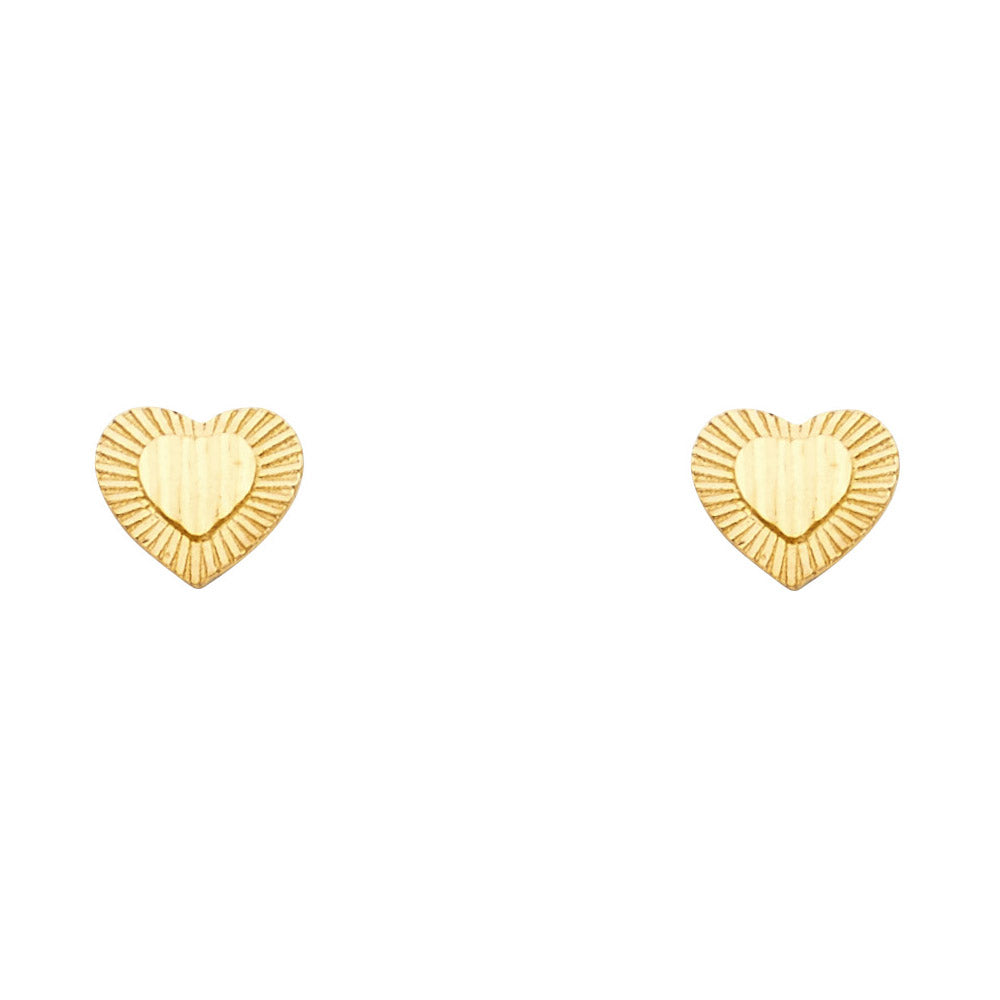 Assorted Earrings with Push Back - 14K Gold - ER1188