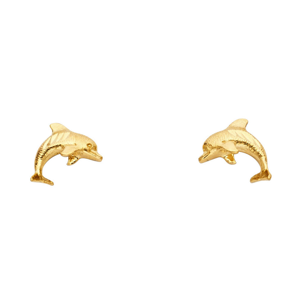 Assorted Earrings with Push Back - 14K Gold - ER1199