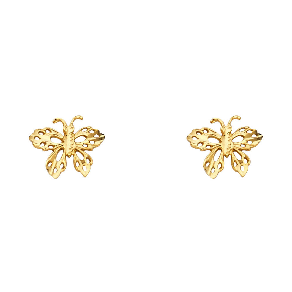 Assorted Earrings with Push Back - 14K Gold - ER1207