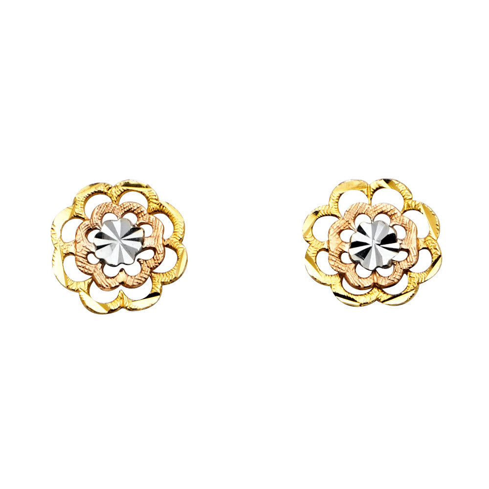 Assorted Earrings with Push Back - 14K Gold - ER1352