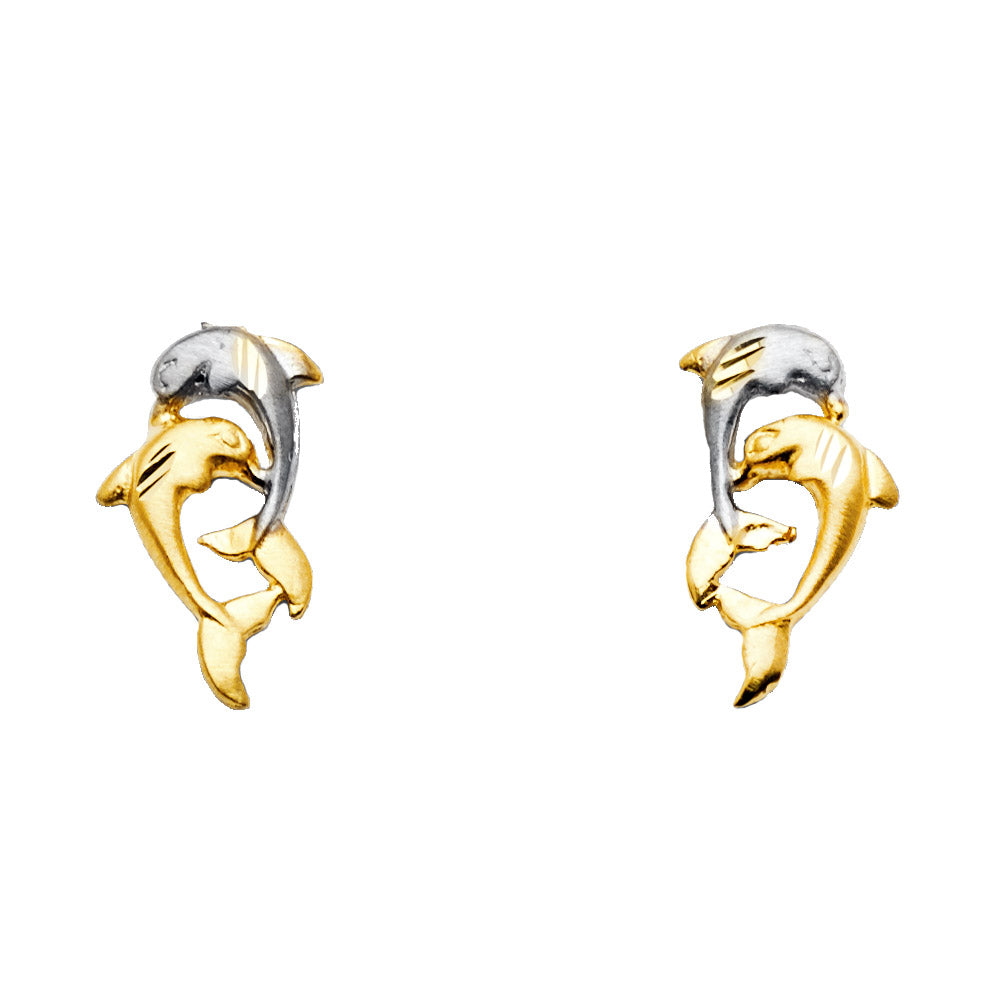 Assorted Earrings with Push Back - 14K Gold - ER1374