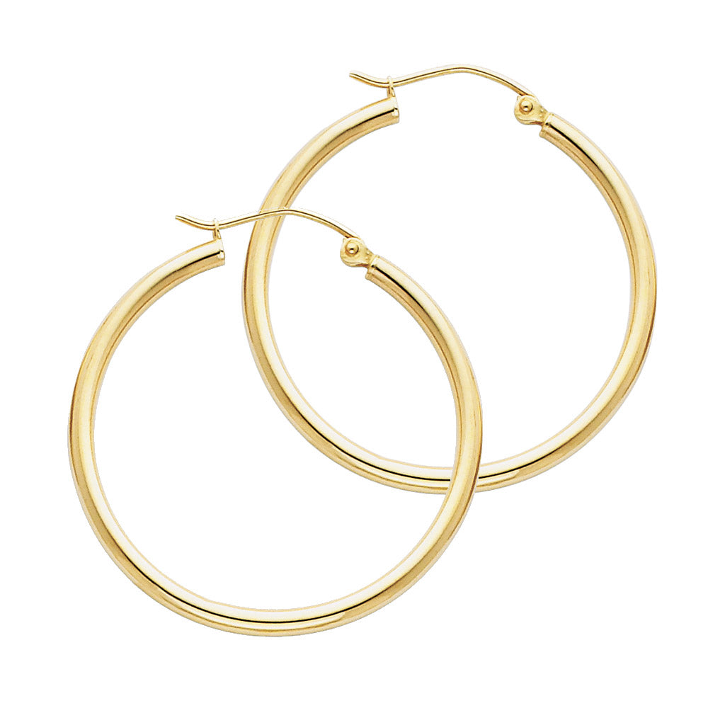 Hoop Earrings - 14K Gold - ER138