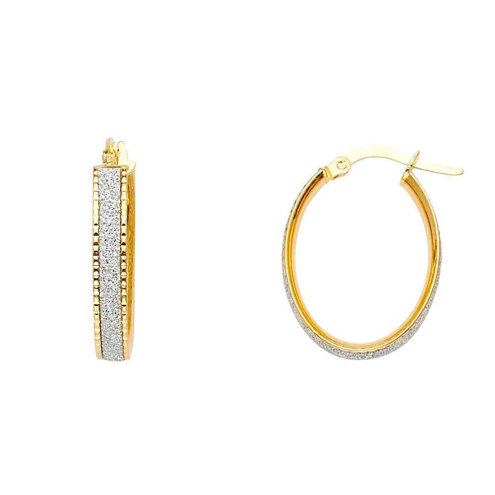 Glitter Earrings - 14K Gold - ER1468
