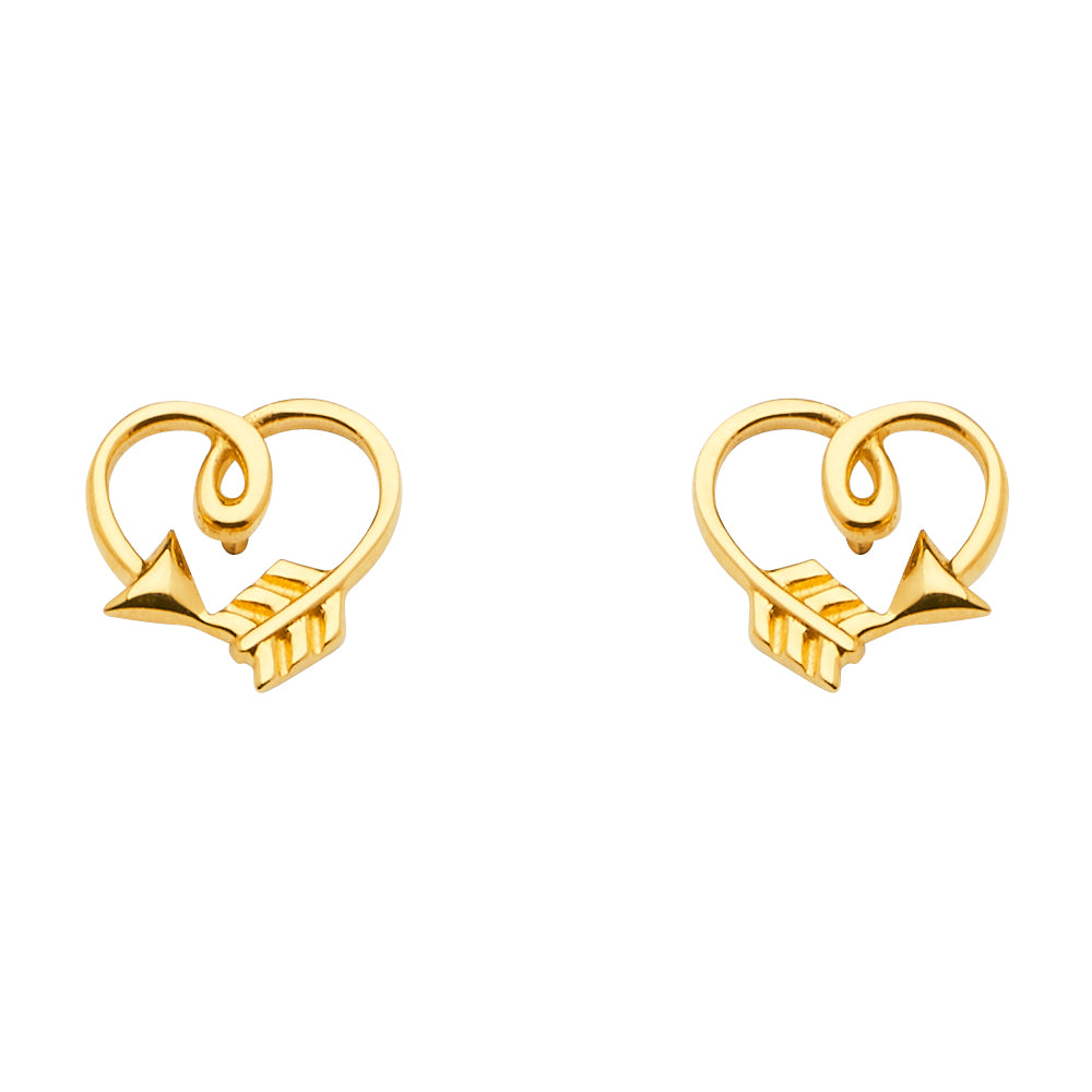 Assorted Earrings with Push Back - 14K Gold - ER1647