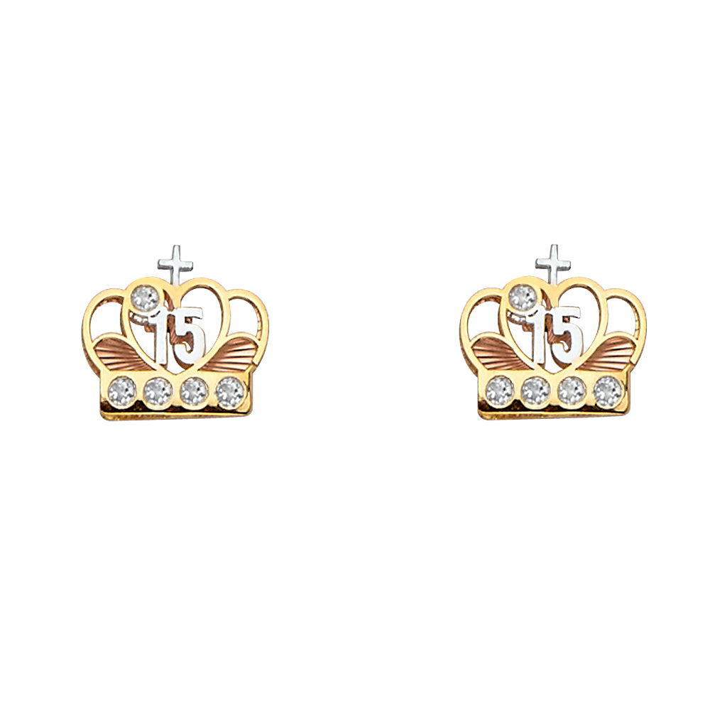 Assorted Earrings with Push Back - 14K Gold - ER1671
