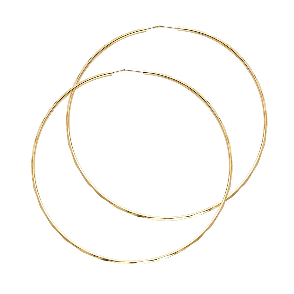 Hoop Earrings - 14K Gold - ER179