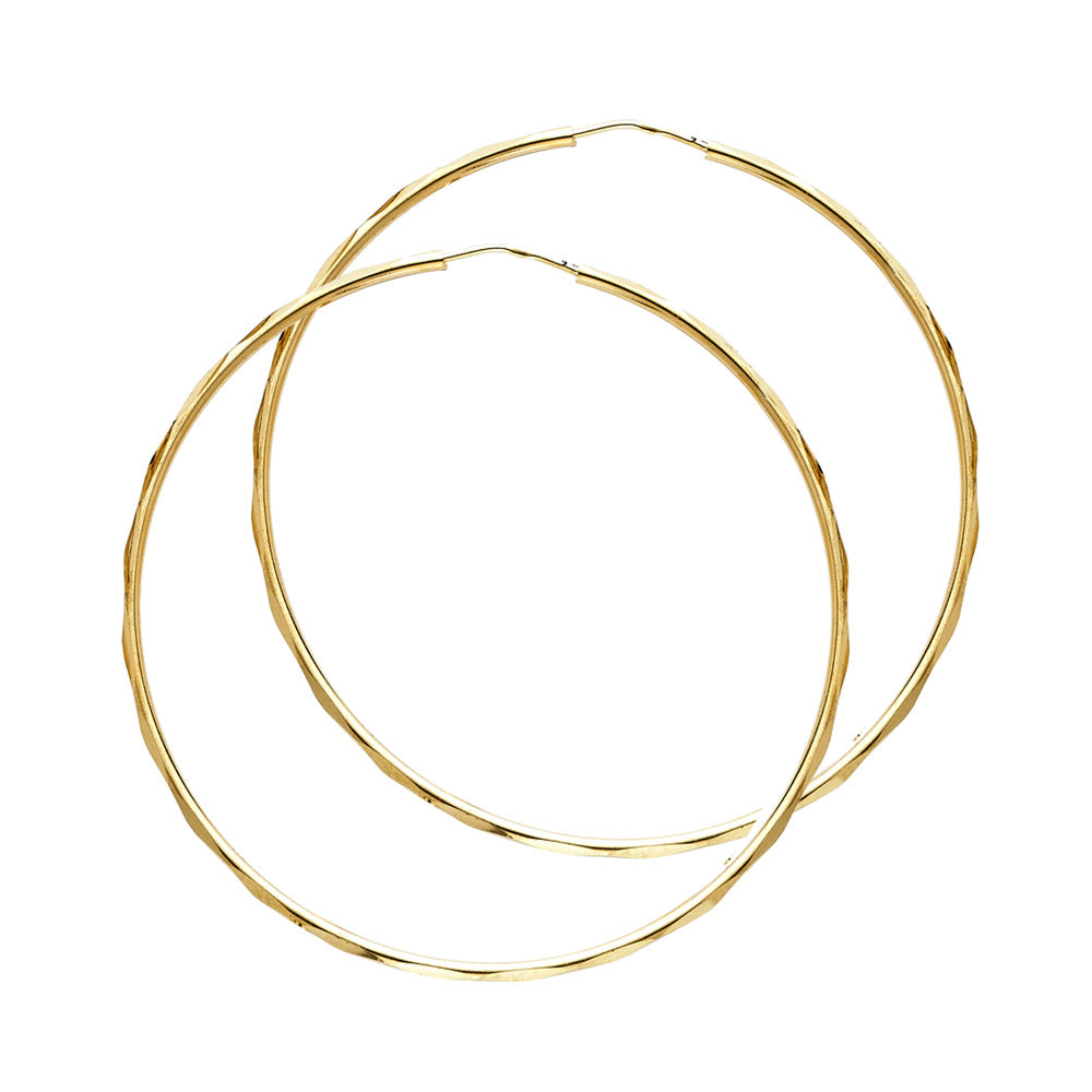 Hoop Earrings - 14K Gold - ER181