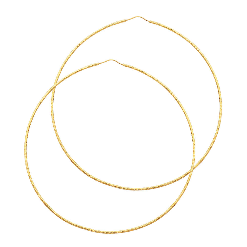 Hoop Earrings - 14K Gold - ER185