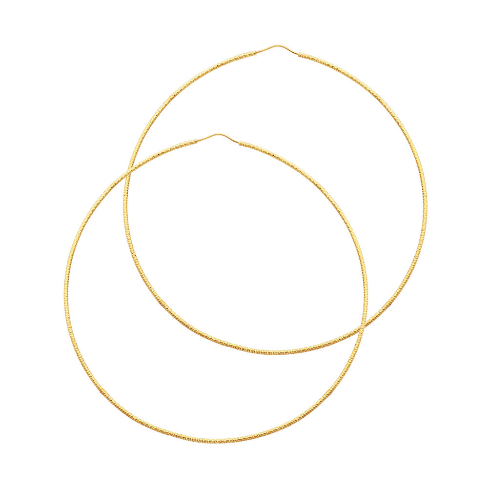 Hoop Earrings - 14K Gold - ER186