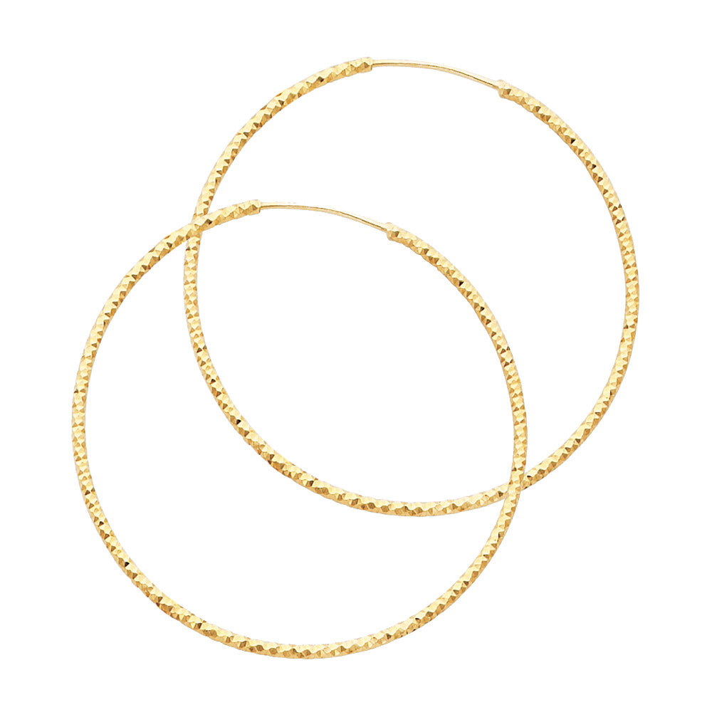Hoop Earrings - 14K Gold - ER189