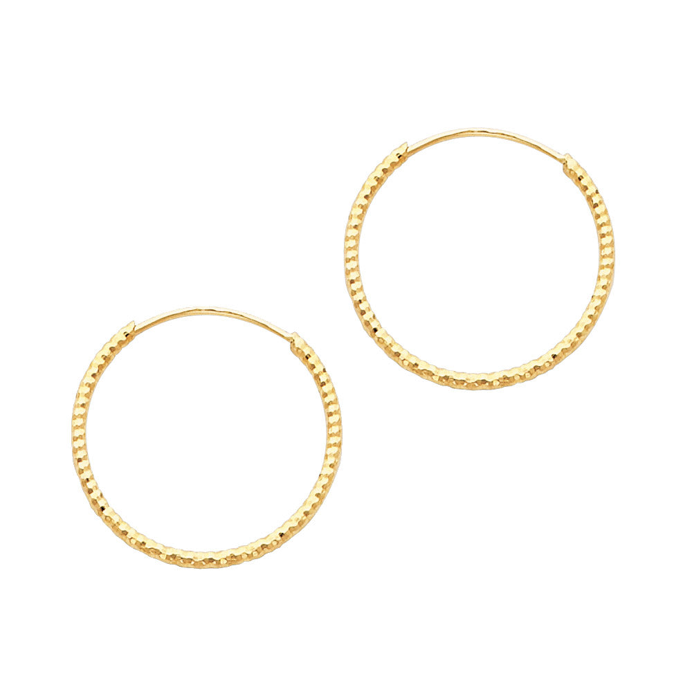 Hoop Earrings - 14K Gold - ER192