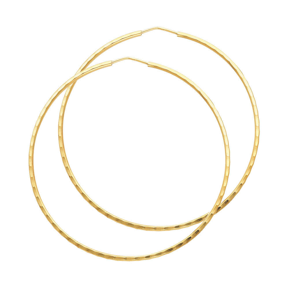 Hoop Earrings - 14K Gold - ER193