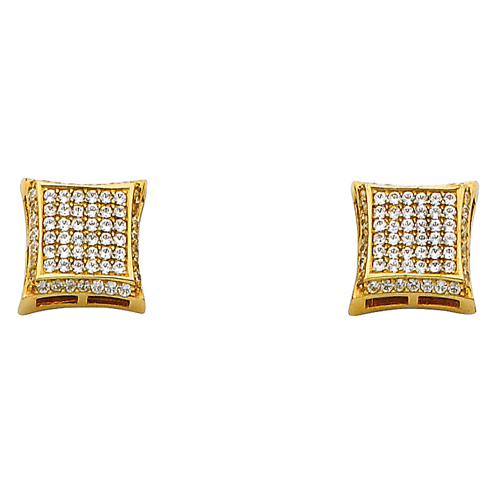 CZ Pendant & Earrings Sets - 14K GOLD - PT686, ER314