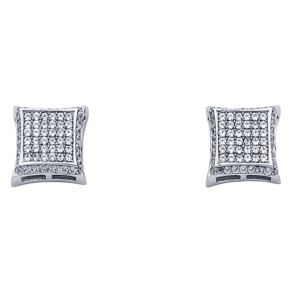 CZ Pendant & Earrings Sets - 14K GOLD - PT686W, ER314W
