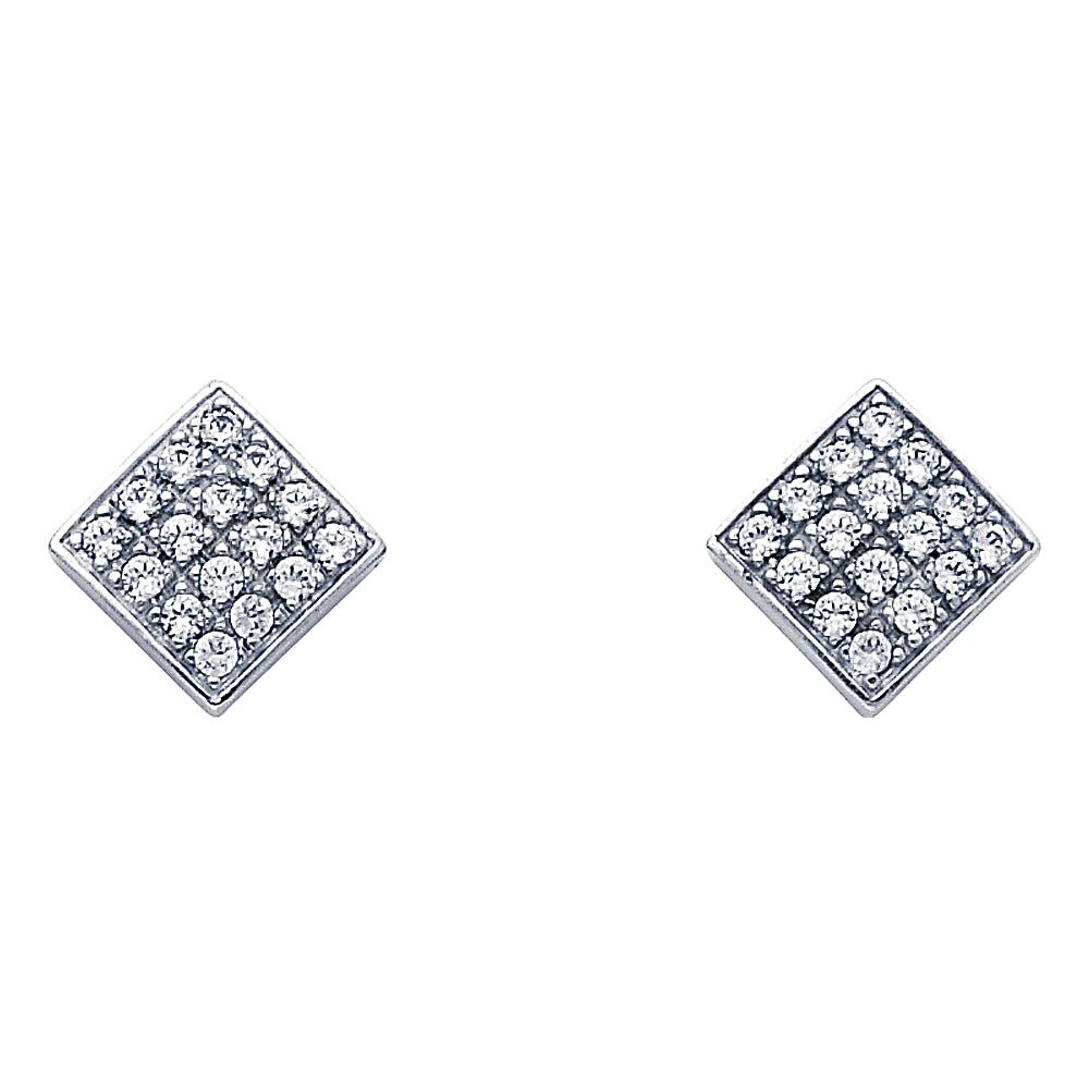 CZ Pendant & Earrings Sets - 14K GOLD - PT692, ER320