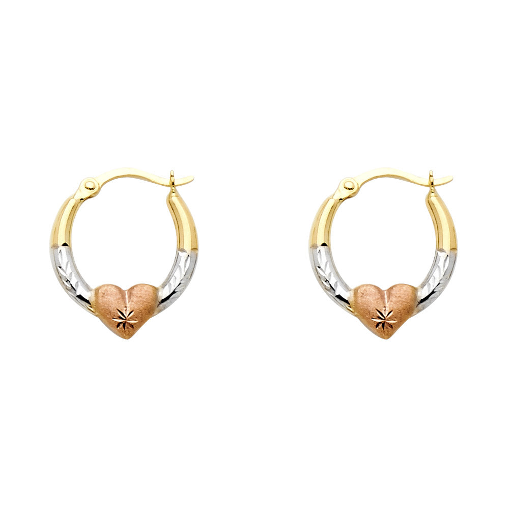 Hoop Earrings  - 14K Gold - ER577