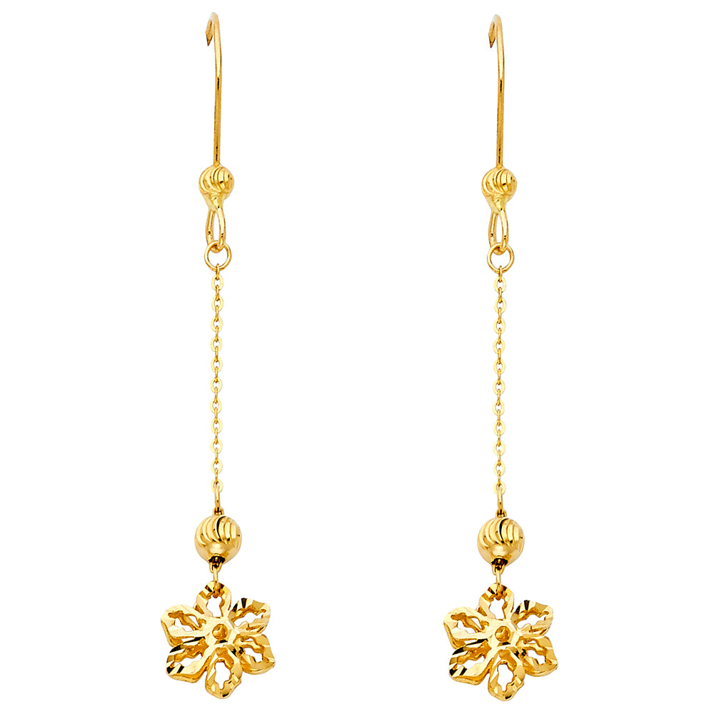 Hanging Earrings - 14K Gold - ER585