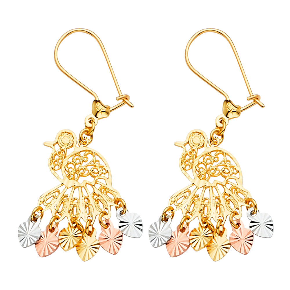 Chandelier Earrings - 14K Gold - ER884