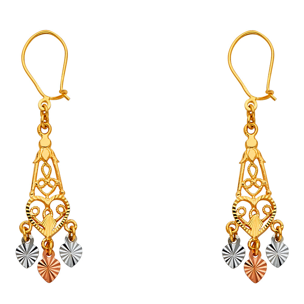 Chandelier Earrings - 14K Gold - ER892