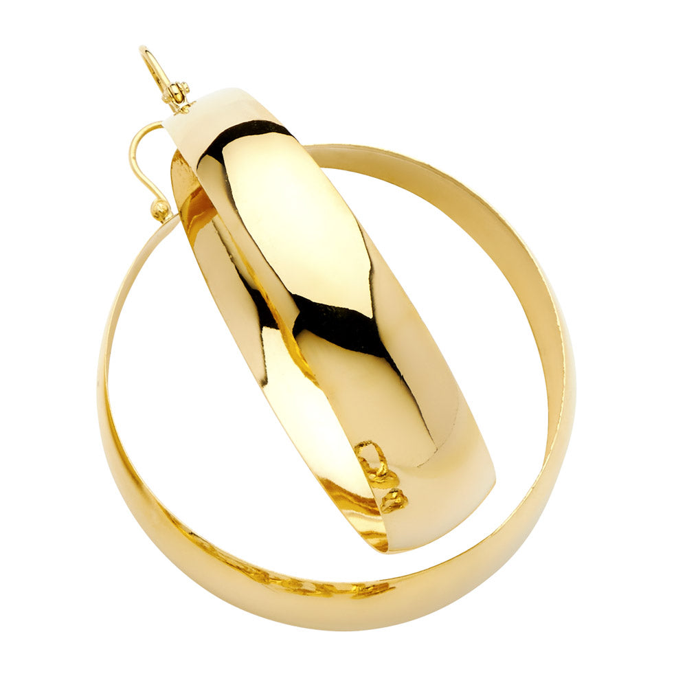 Hoop Earrings  - 14K Gold - ER903