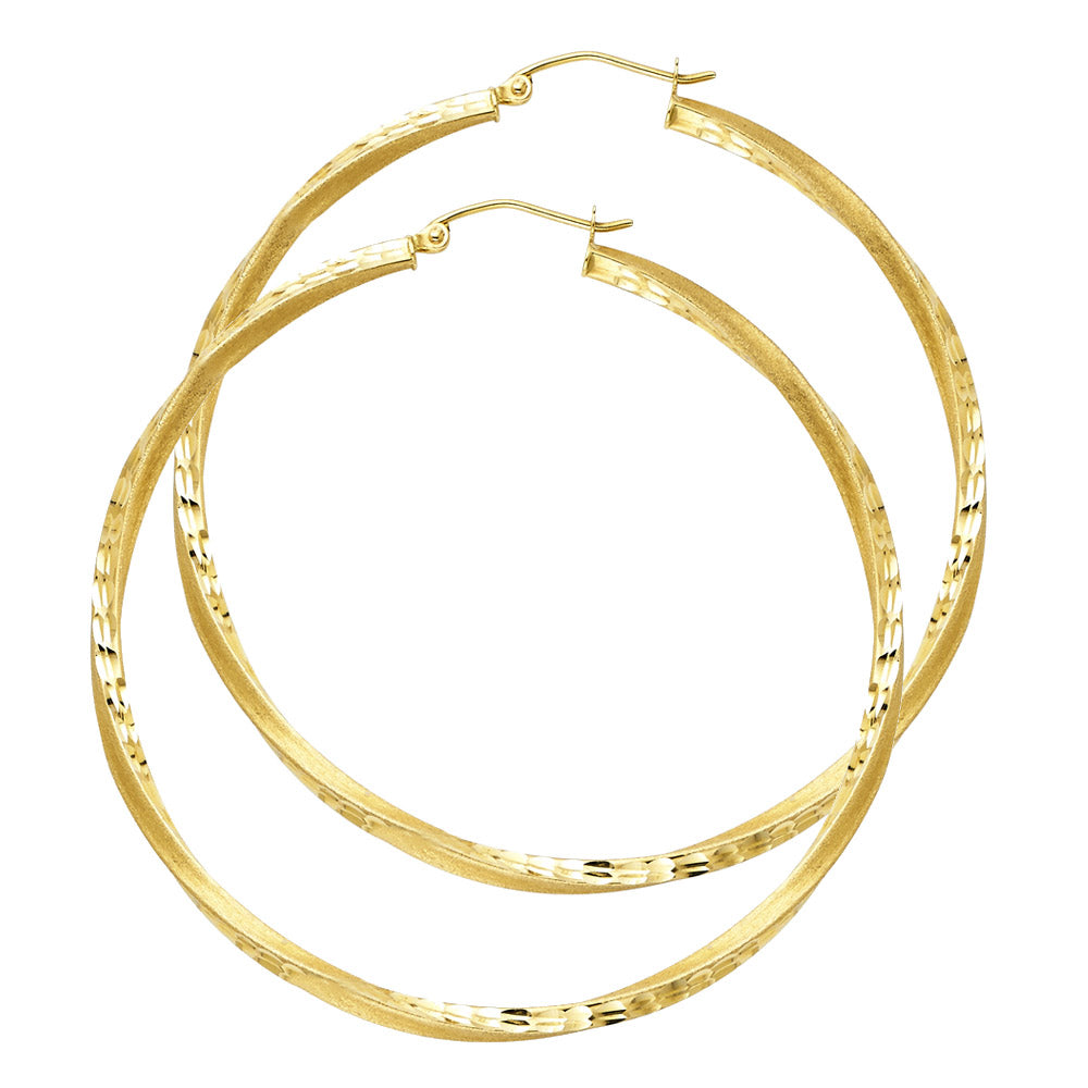Hoop Earrings - 14K Gold - ER94