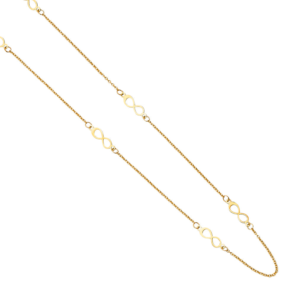 Light Fancy Chain Necklaces - 2.3 mm 14K GOLD - NK260