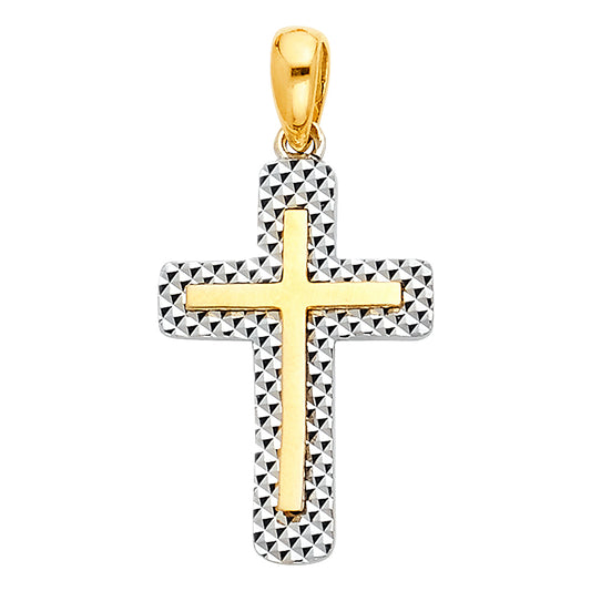 CZ Cross Pendants - 14K GOLD - PT1060
