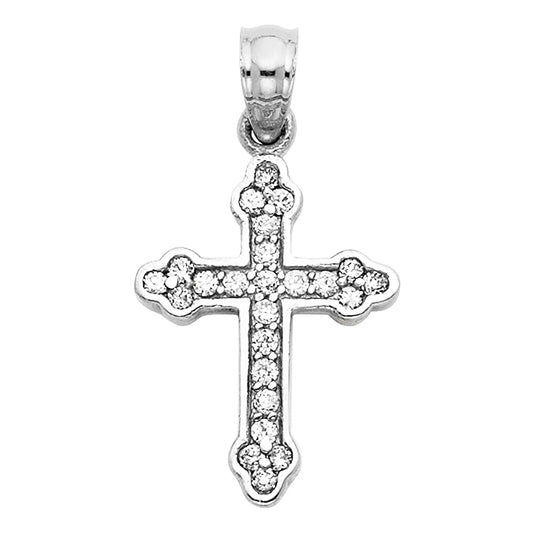 CZ Cross Pendants - 14K GOLD - PT1061