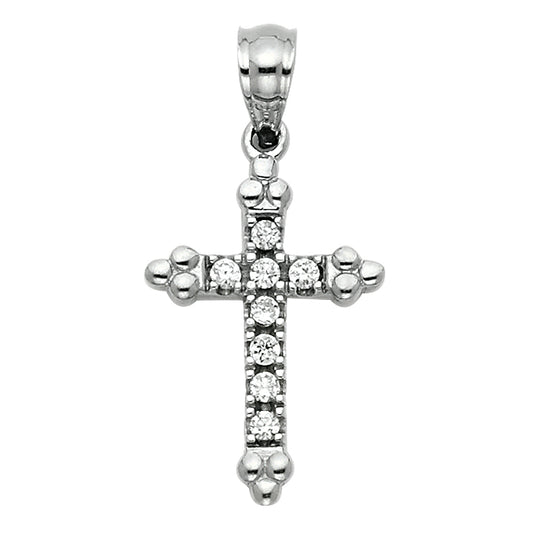 CZ Cross Pendants - 14K GOLD - PT1064