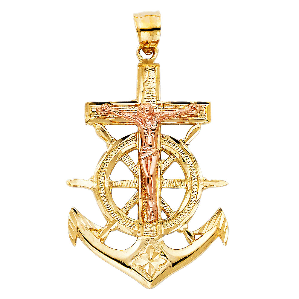 Crucifix Pendants - 14K GOLD - PT1208