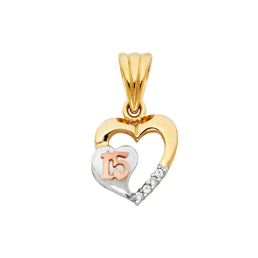 15 Años Pendants - 14K GOLD - PT1868