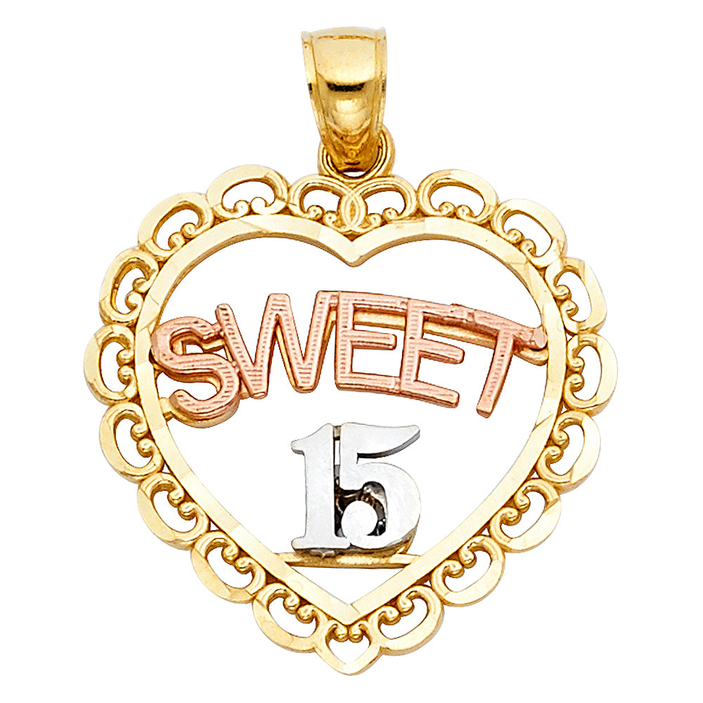 15 Años Pendants - 14K GOLD - PT1905