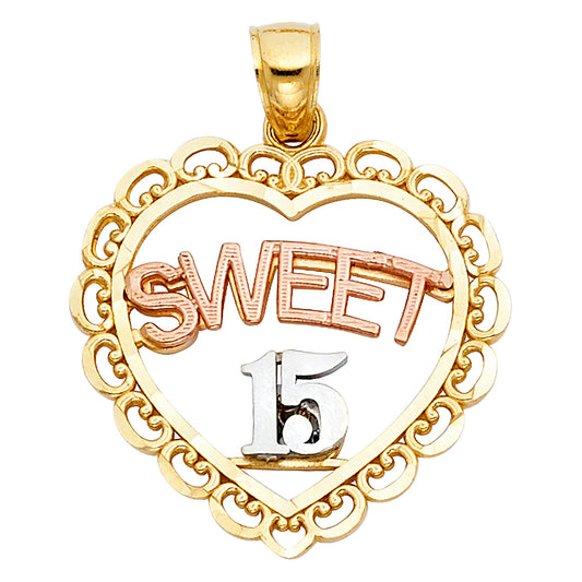 15 Años Pendants - 14K GOLD - PT1905