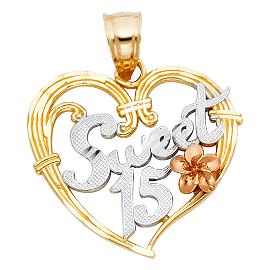 15 Años Pendants - 14K GOLD - PT1906