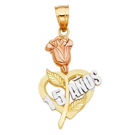 15 Años Pendants - 14K GOLD - PT1913