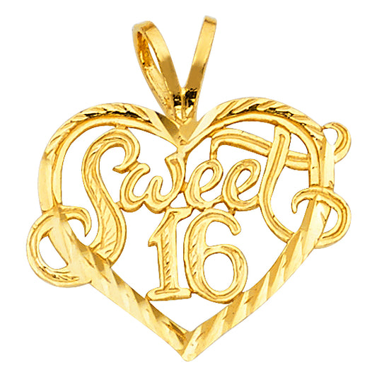 15 Años Pendants - 14K GOLD - PT1918