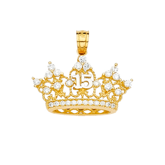 15 Años Pendants - 14K GOLD - PT2145
