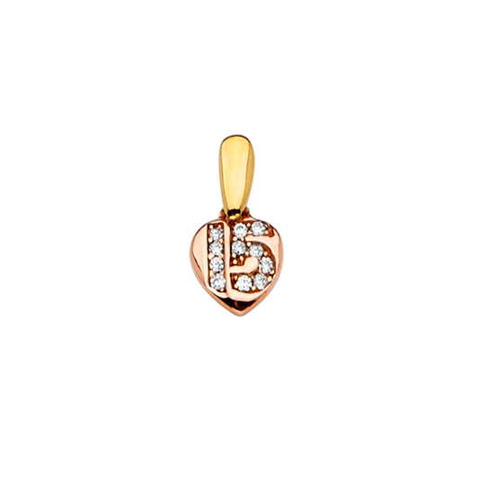 15 Años Pendants - 14K GOLD - PT2351