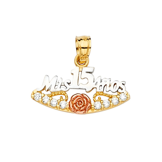 15 Años Pendants - 14K GOLD - PT2357