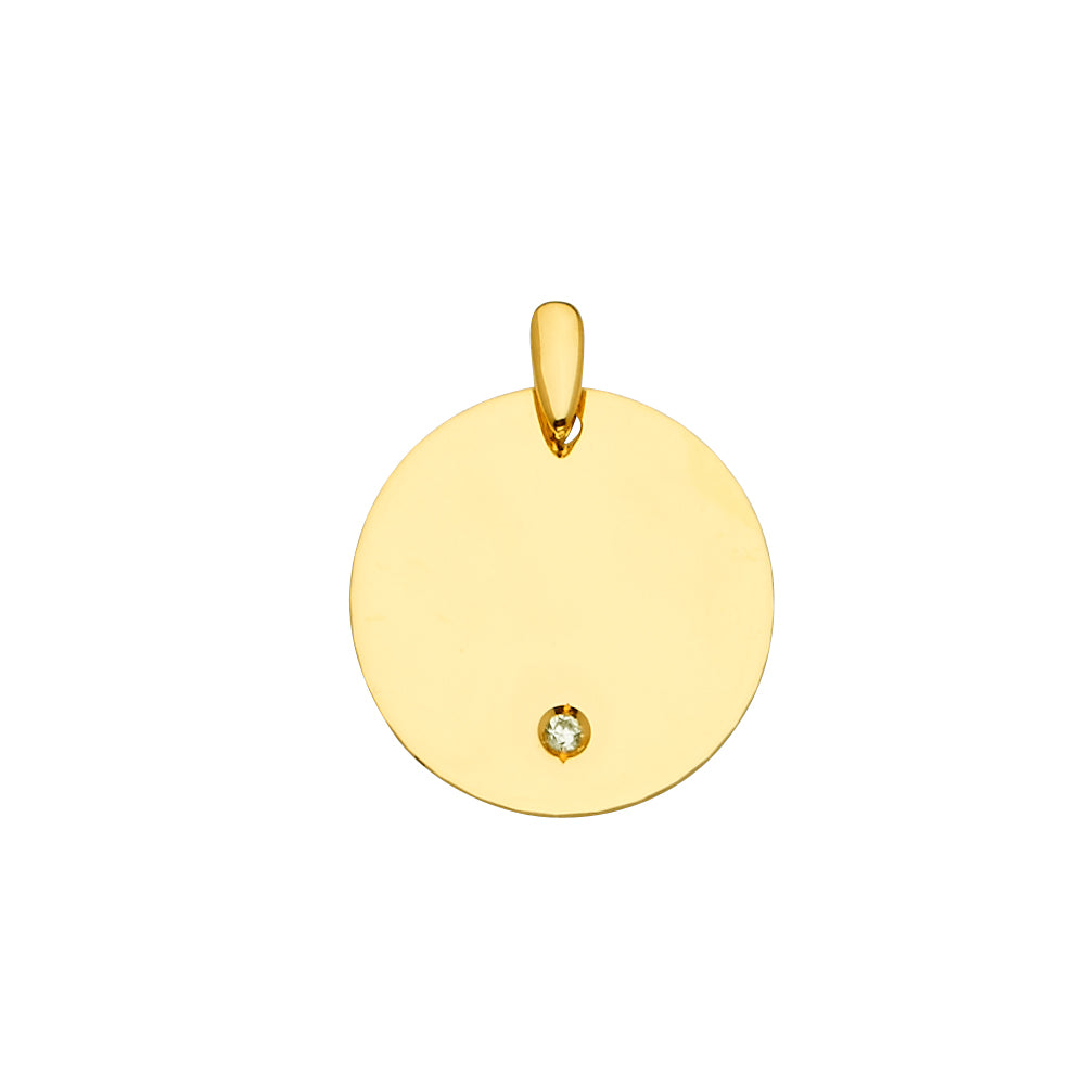 Monogram & Enravable Pendants - 14K GOLD - PT2415