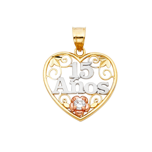 15 Años Pendants - 14K GOLD - PT357