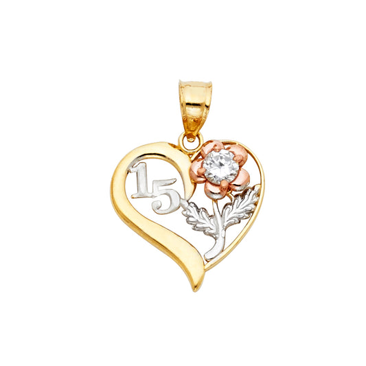 15 Años Pendants - 14K GOLD - PT359